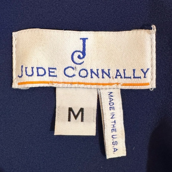 Jude Connally Molly Navy Retro Design Sleeveless Shift Mini Dress Size Med. - Picture 5 of 10